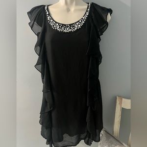 Black H&M Blouse with Rhinestones